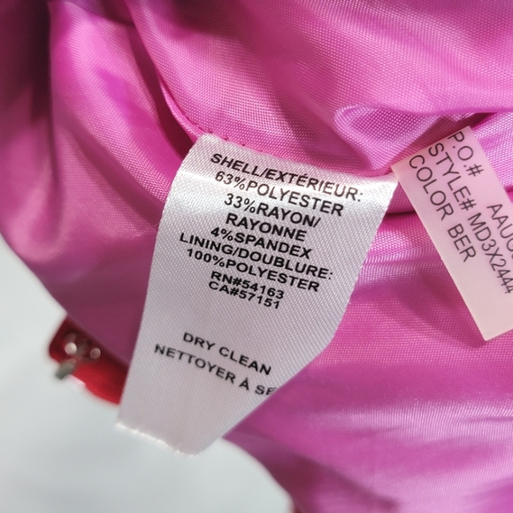 Marc New York Bright Red Fit and Flair Dress Size 12  #360 - Picture 7 of 8